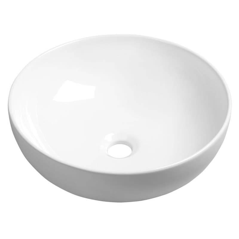 SAPHO - RONDANE keramické umývadlo, priemer 41cm, na dosku, biela AR435 1