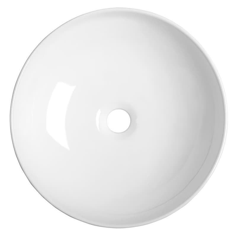 SAPHO - RONDANE keramické umývadlo, priemer 41cm, na dosku, biela AR435 3