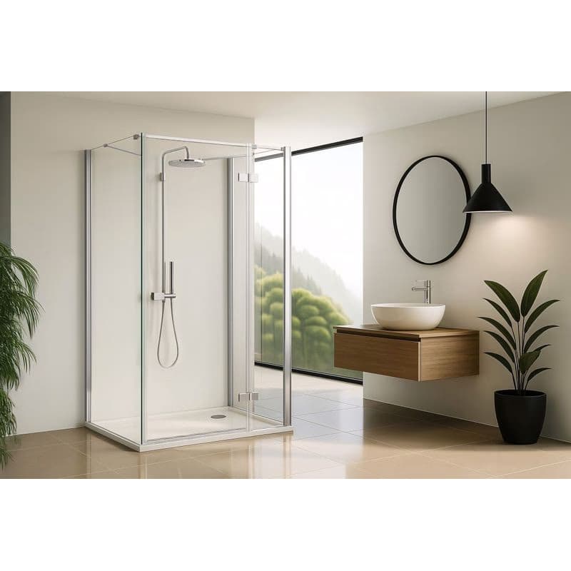 REA/S - Sprchovací kút Atlas 90x90 Chrome vľavo KPL-K4860 5