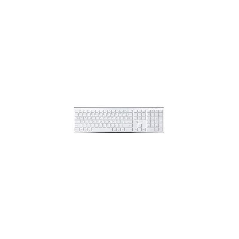 Powerton LIFE ULTRASLIM Klávesnica bezdrôtová CZ/SK, striebra