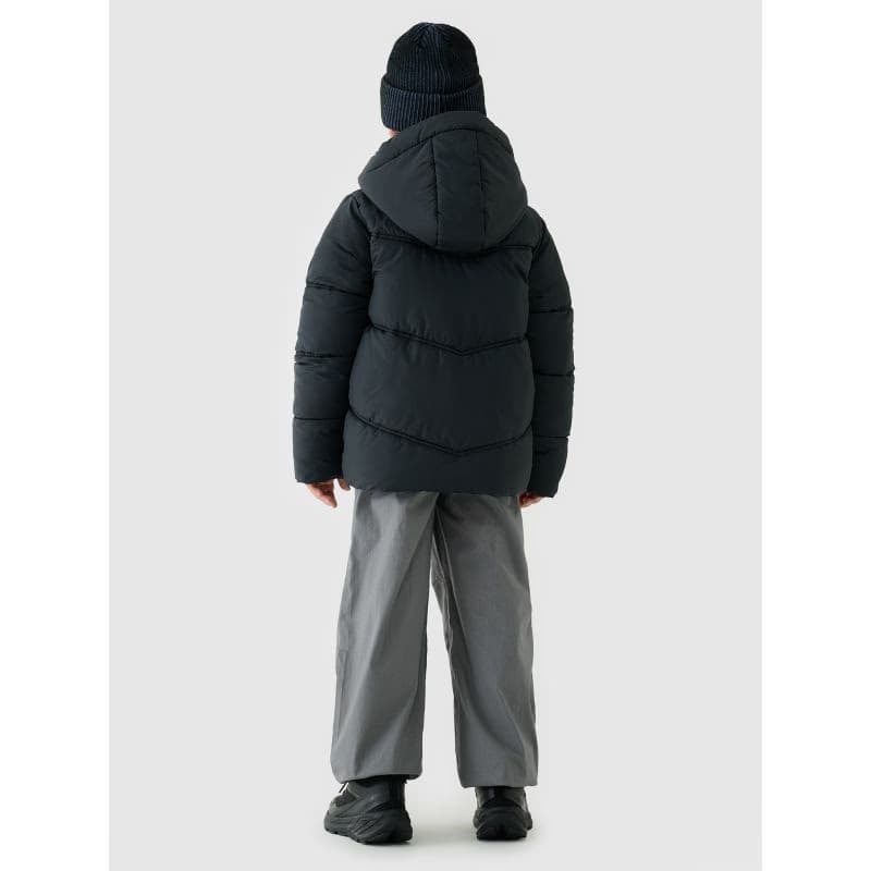 Chlapčenská bunda 4F JUNIOR DOWN JACKET M622-4FJWAW25TDJAM622-20S-DEEP BLACK 2