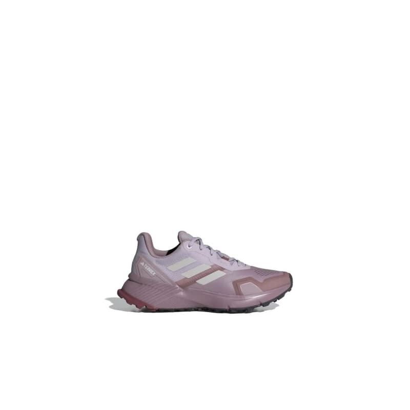 Dámska bežecká trailová obuv ADIDAS Terrex Soulstride W preloved fig grey one burgundy 1