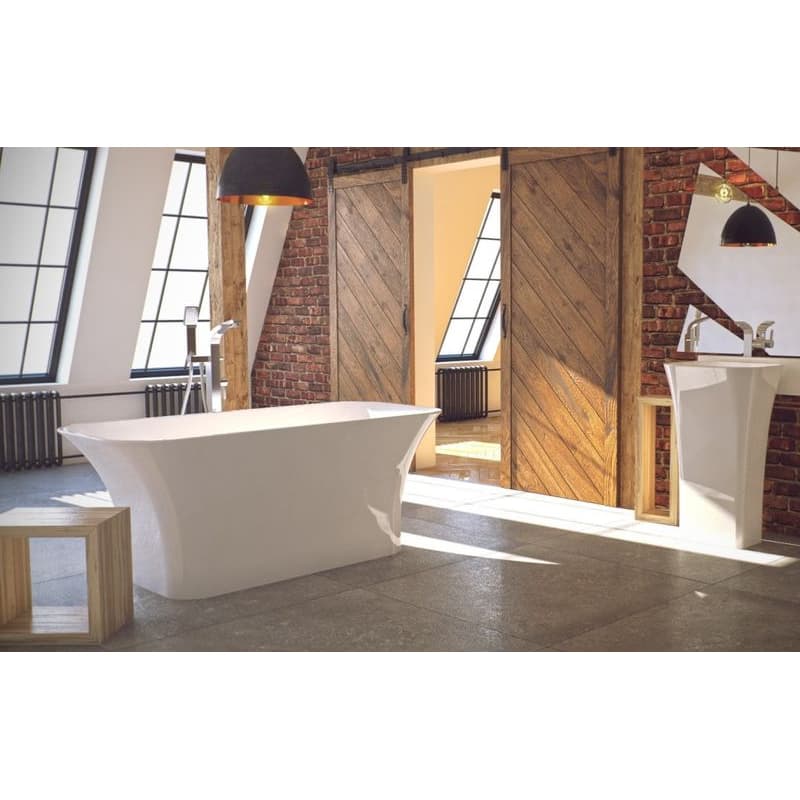 BESCO - Voľne stojaca vaňa ASSOS (NEAPOL) - Farba - Biela, Rozmer vane - 160 × 70 cm VANNEA16W