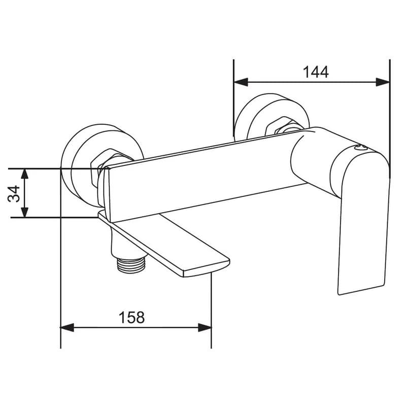 MEXEN/S - Zero SET umývadlová + vaňová batéria s príslušenstvom DS62, čierna 7113DS62-70 3