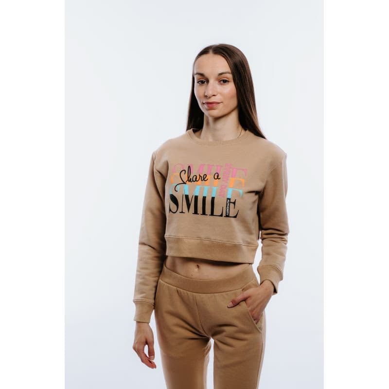 Dámska mikina AUTHORITY S-SMILE brown 2