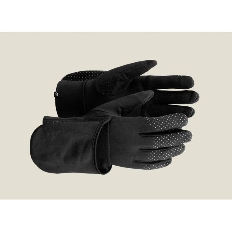 Bežecké rukavice CRAFT LUMEN FLEECE HYBRID GLOVE 2-999000-Black 3