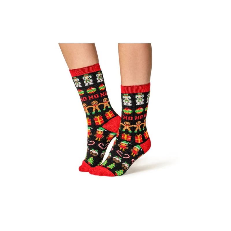 Dámske ponožky HEAT HOLDERS 1 PACK-WOMEN LITE GINGERBREAD-CHRISTMAS SOCKS 2