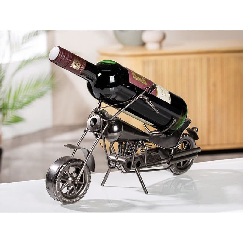 Kovový držiak na fľaše "Motorrad", 20 cm 1