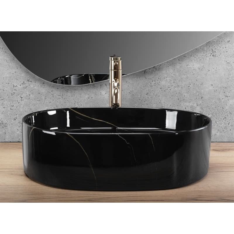 REA - Umývadlo na dosku Nadia 50 Black Stone REA-U9240 4
