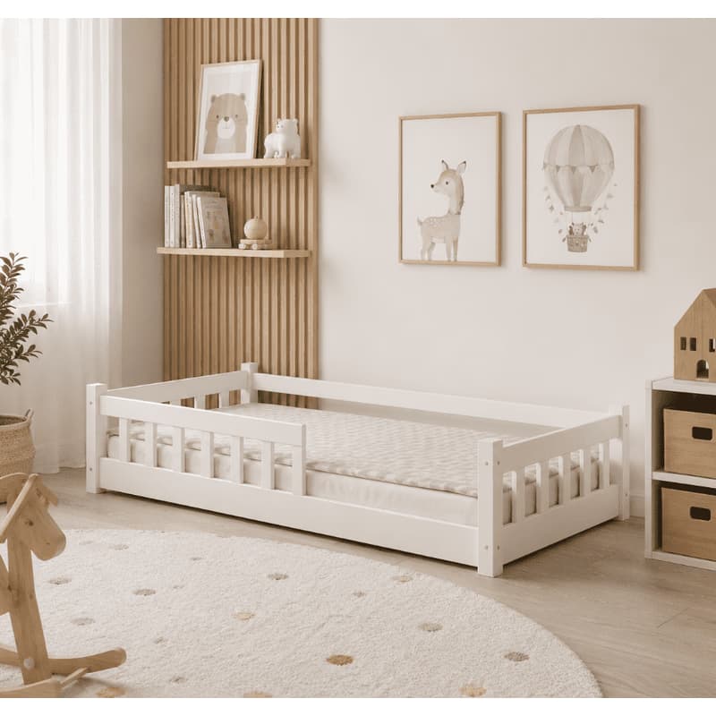 Elvisia Detská posteľ MONTESSORI | 90 x 200 cm Farba: Borovica 2