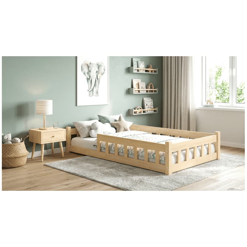 Elvisia Detská posteľ MONTESSORI | 90 x 200 cm Farba: Borovica 5