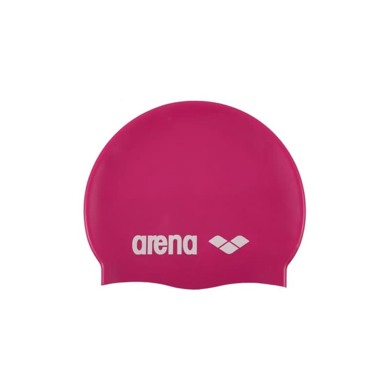 Plavecká čiapka ARENA Clasic Silicone Cap - fuchsiová-bílá 1