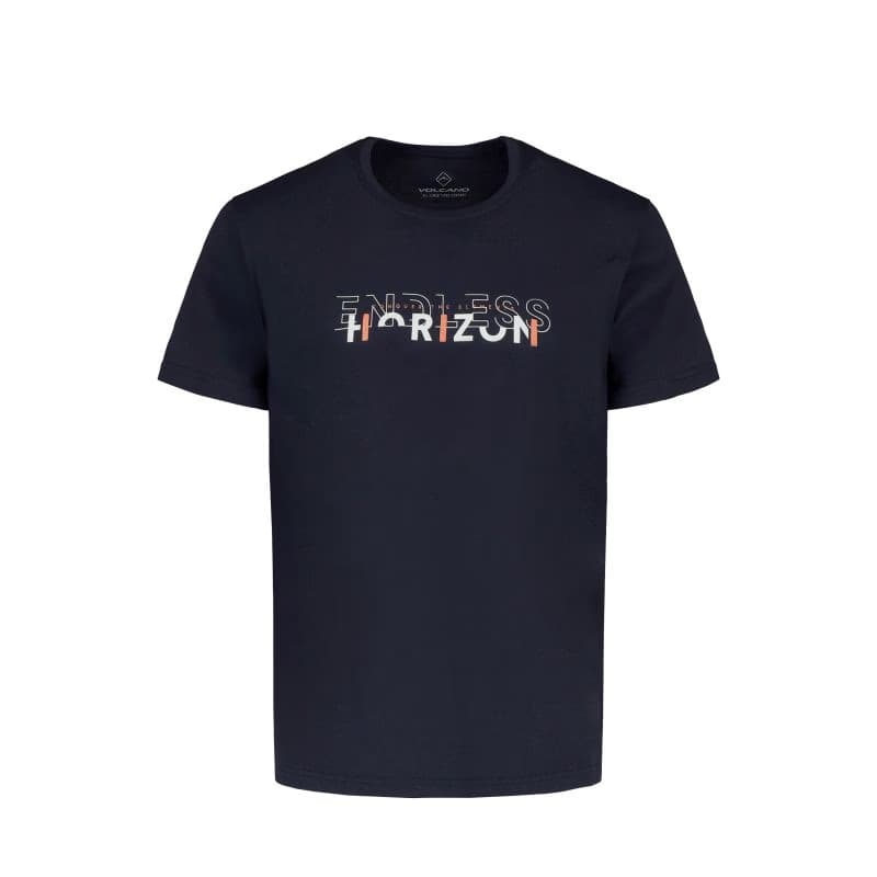 Pánske tričko s krátkym rukávom VOLCANO T-RIZ-NAVY 4