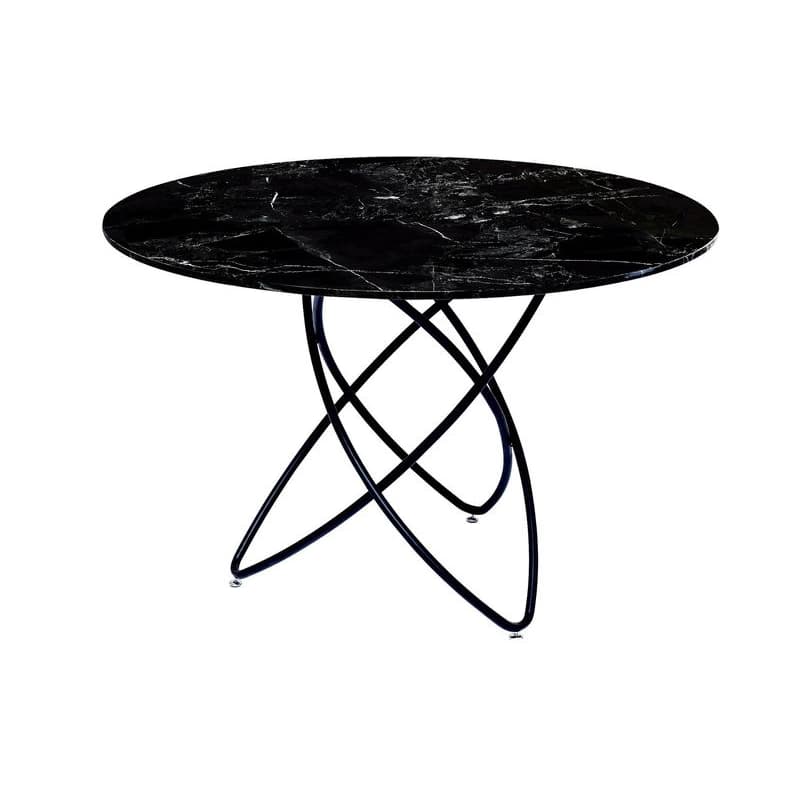 Molekular jedálenský stôl čierny Ø120 cm