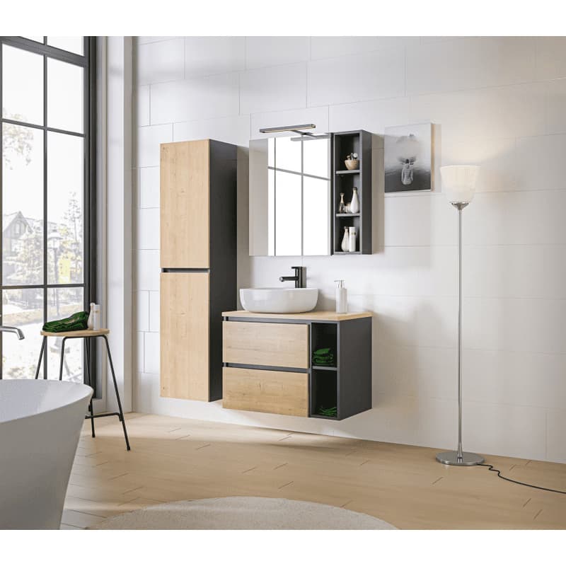 ArtCom Skrinka pod umývadlo MONAKO Grey Oak 820 | 60 cm 3