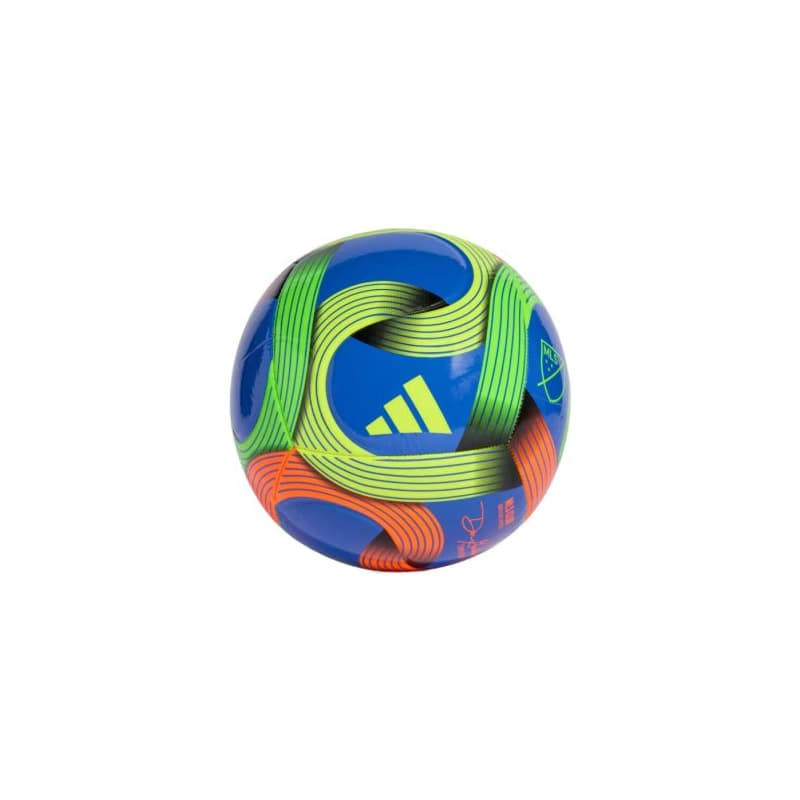 Futbalová lopta ADIDAS MLS CLB HIRBLU GREEN ORANGE