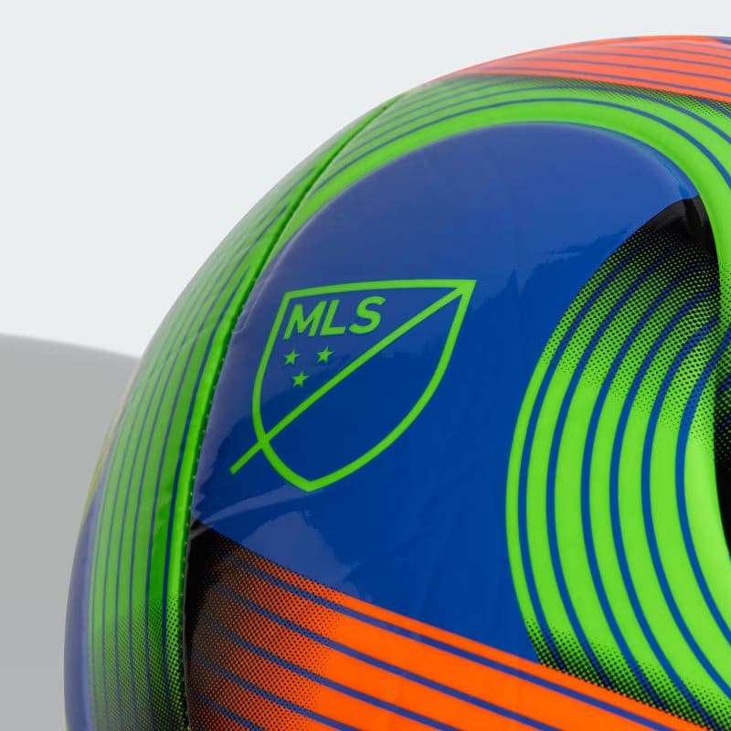 Futbalová lopta ADIDAS MLS CLB HIRBLU GREEN ORANGE 3