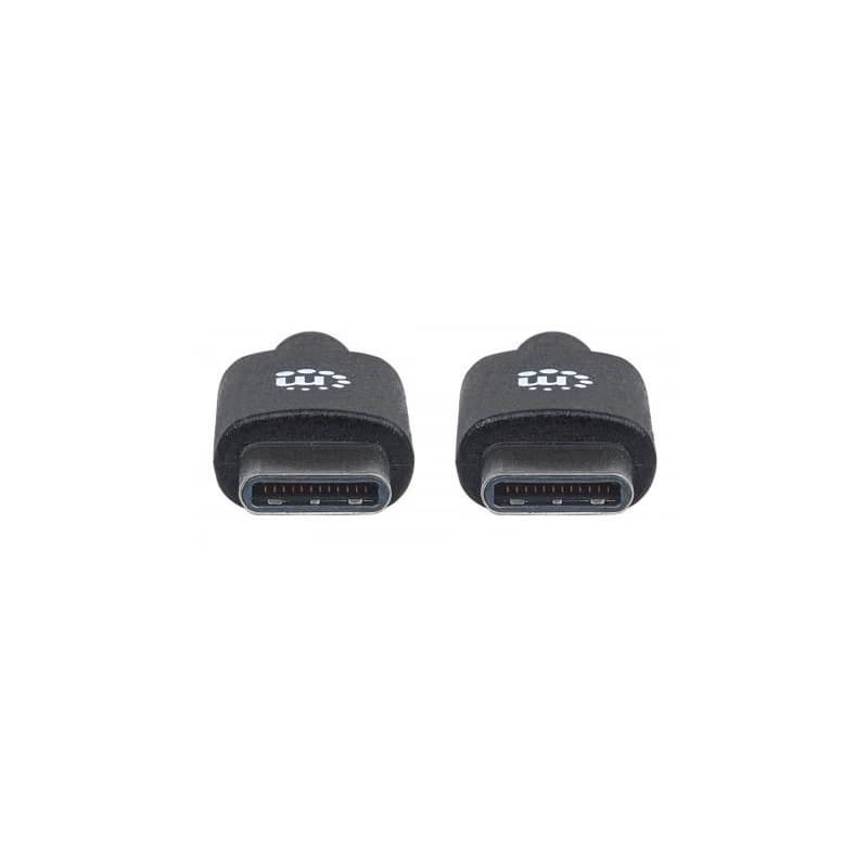 MANHATTAN kábel Hi-Speed USB-C, Type-C Male to Type-C Male, 0, 5m, čierny 3