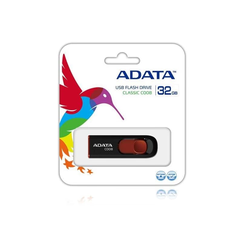 ADATA Flash Disk 32GB C008, USB 2.0 Classic, čierna 3