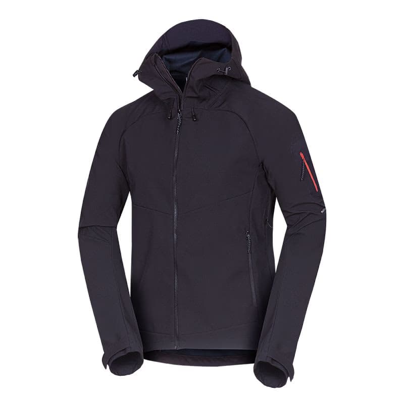 Pánska turistická softshellová bunda NORTHFINDER BRIO-269black 4