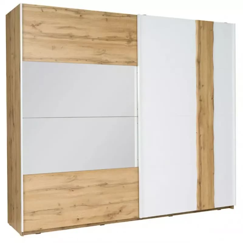 Skriňa Wood 12 250 cm biela/wotan 1