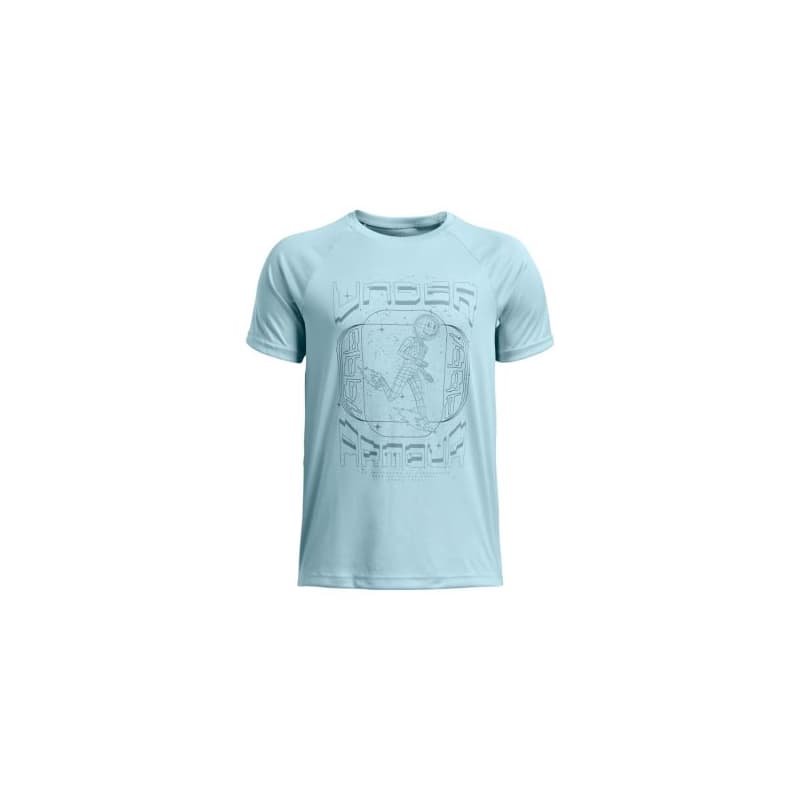 Chlapčenské tréningové tričko s krátkym rukávom UNDER ARMOUR UA B TECH GAME DAY SS-BLU 1