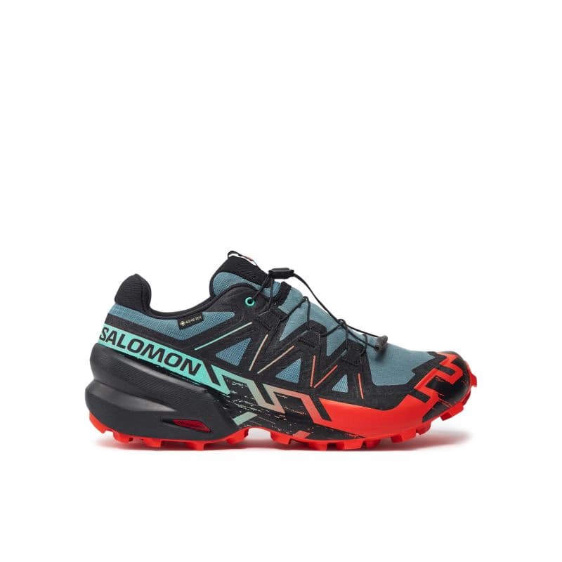 Pánska bežecká trailová obuv SALOMON Speedcross 6 GTX M north atlantic black cherry tomato 2
