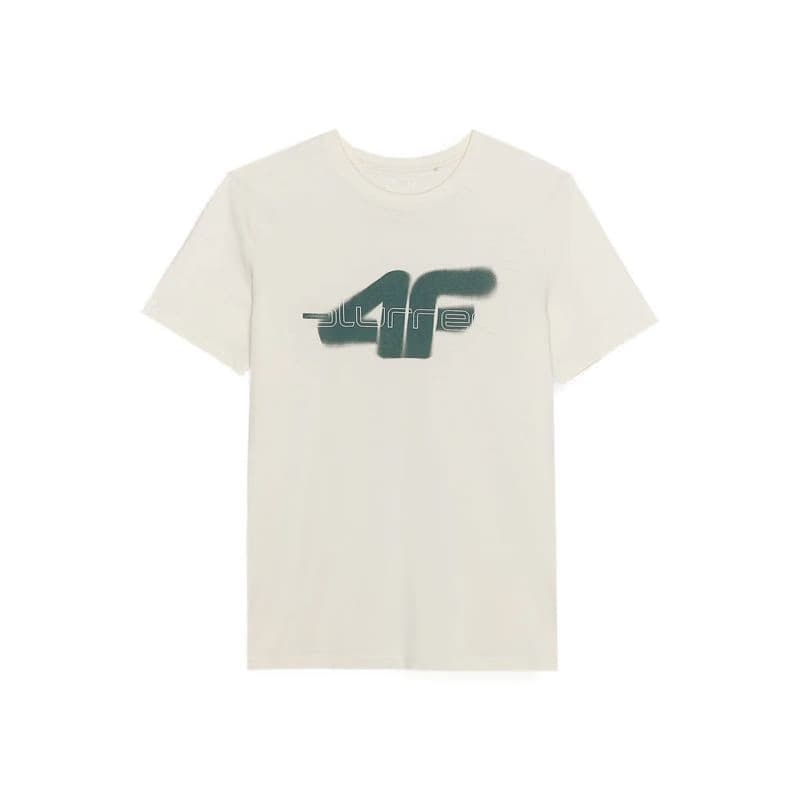 Pánske tričko s krátkym rukávom 4F TSHIRT-WSS24TTSHM1317-12S-CREME 6