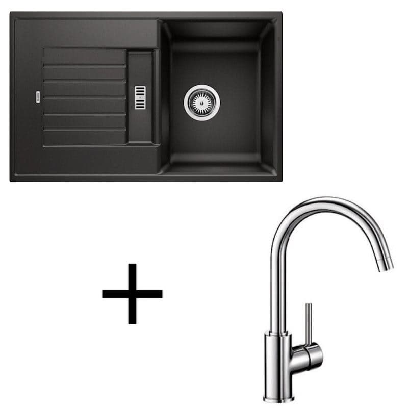 Blanco set Zia 45 S + Mida chrom antracit 1