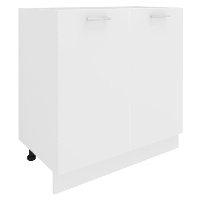 Dolná kuchynská skrinka Esilo, 80 cm, 2 dvierka, biela 1