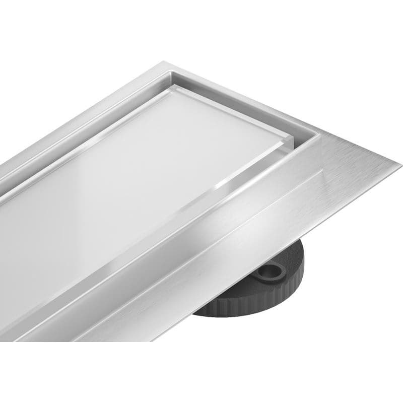 MEXEN/S - Flat MGW odtokový žľab 100 cm biele sklo 1027100-15 1