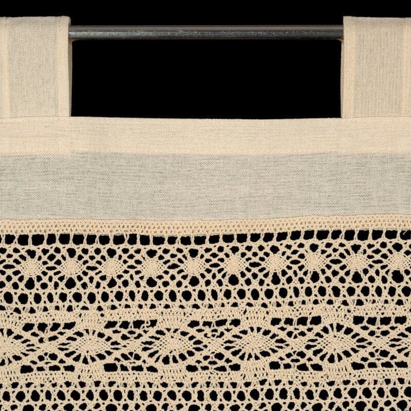 ArtFir Krátka záclona MADDELINE PU | svetlobéžová 150 x 35 cm 4