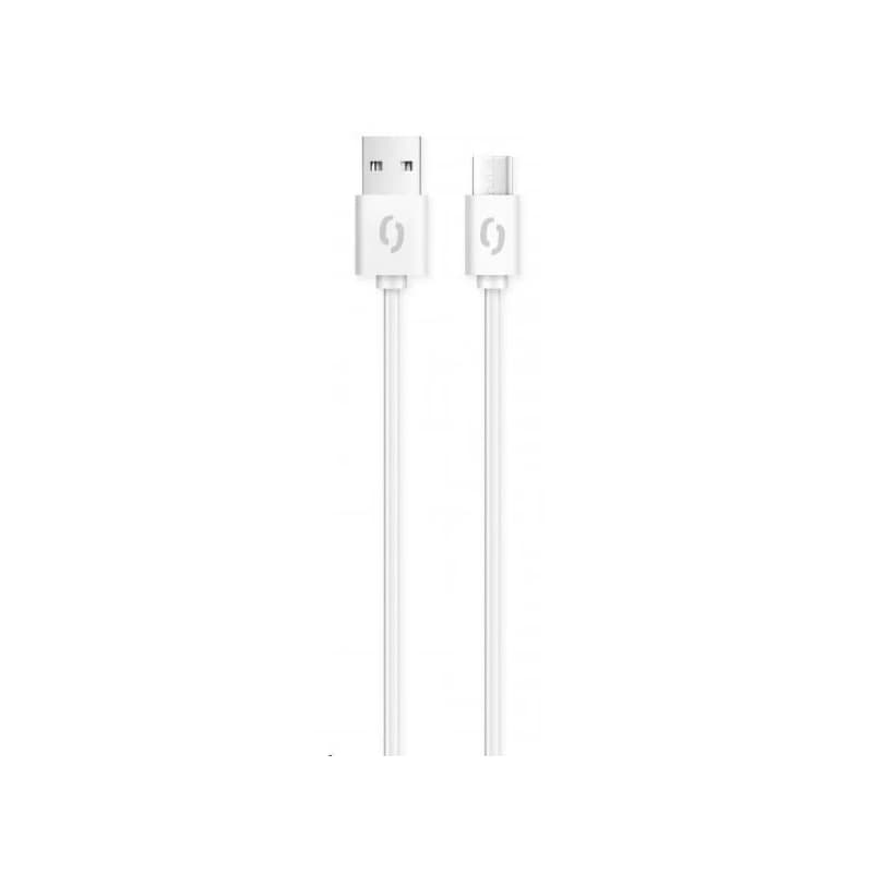 Aligator dátový a nabíjací kábel, konektor USB-C, 2A, 2m, biela 2
