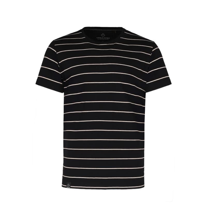 Pánske tričko s krátkym rukávom VOLCANO TM-ALLY-BLACK 4