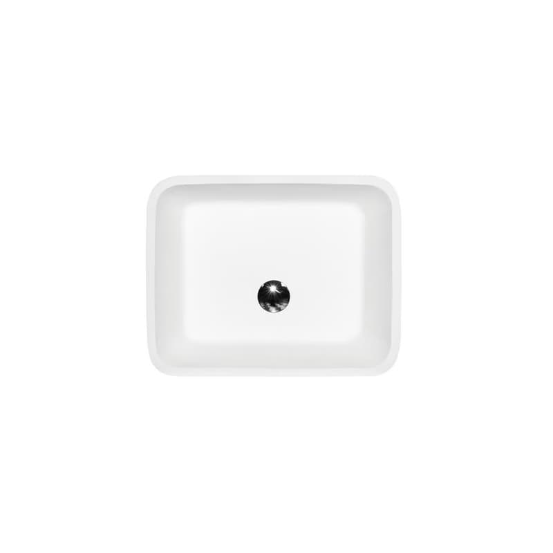 BESCO - Umývadlo ASSOS Black&amp;White - na dosku KEASSNDBW 3