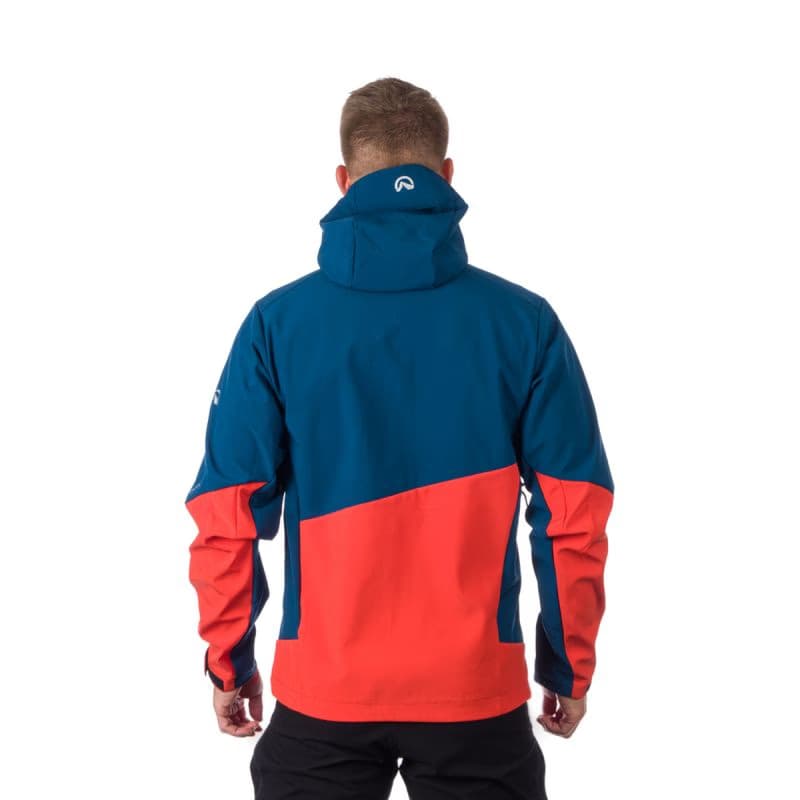 Pánska turistická softshellová bunda NORTHFINDER GRAYSON 631-inkblueorange 5