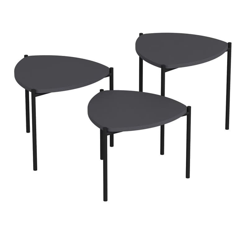 Sada odkladacích stolíkov (3 kusy) Lenny - Anthracite 4