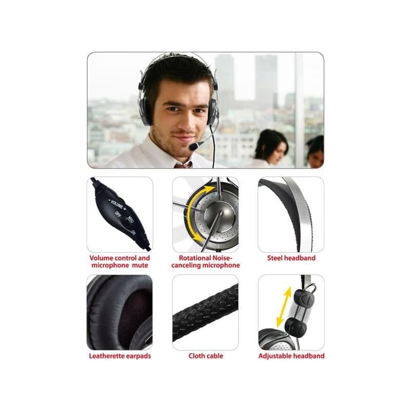 GENIUS slúchadlá s mikrofónom HS-04SU 2