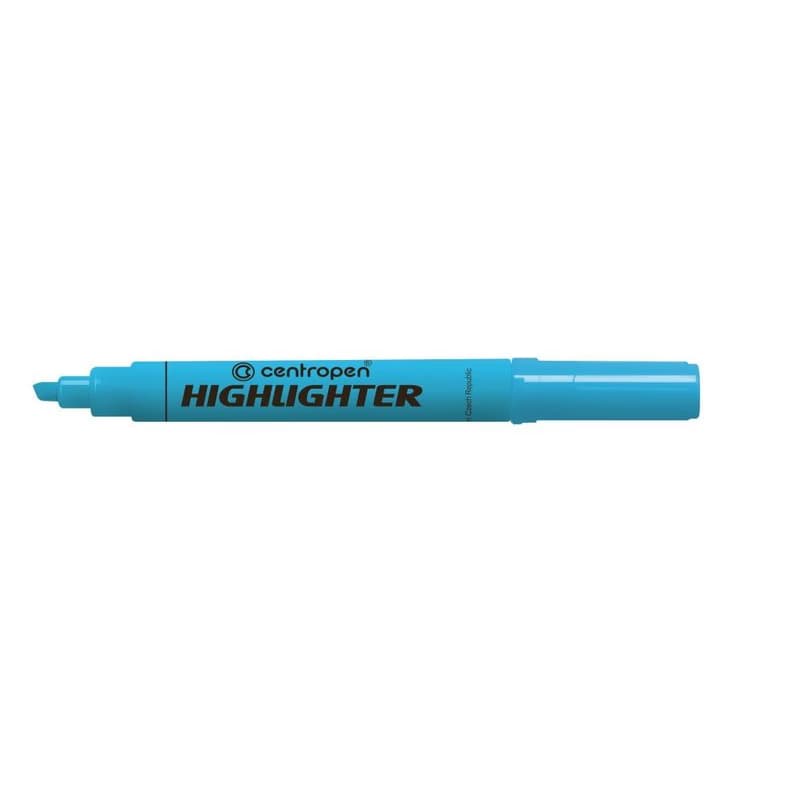 Zvýrazňovač Centropen 8552 modrý klinový hrot 1-4,6mm