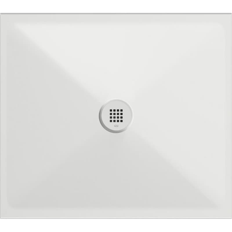 GSI GSI, Keramická sprchová vanička, obdĺžnik 90x80cm, biela mat, 46090809