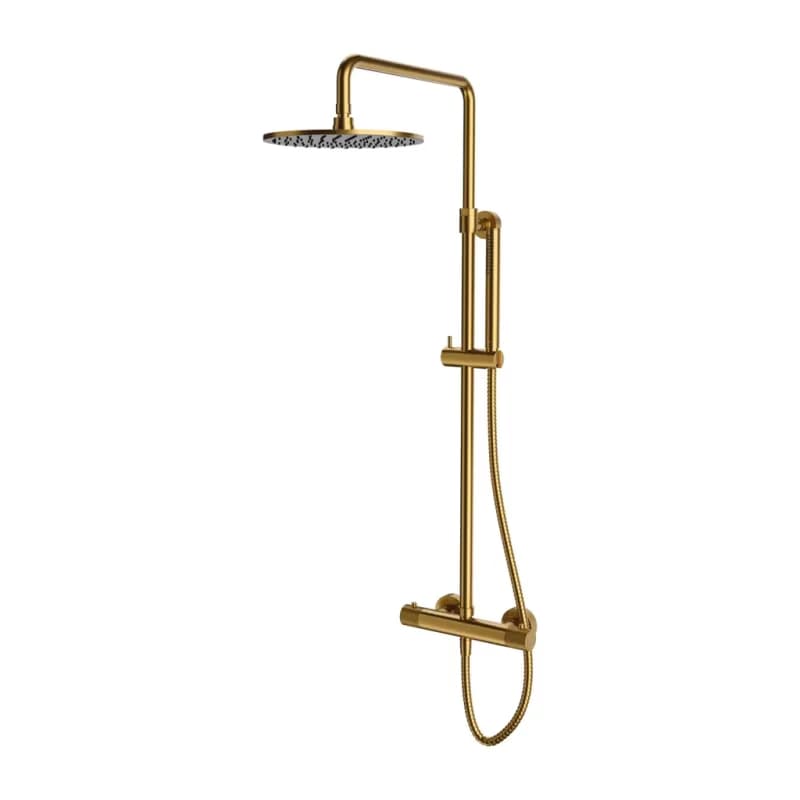 OMNIRES - CONTOUR termostatický sprchový stĺp zlatá kartáčovaná /GLB/ CT8044GLB 2