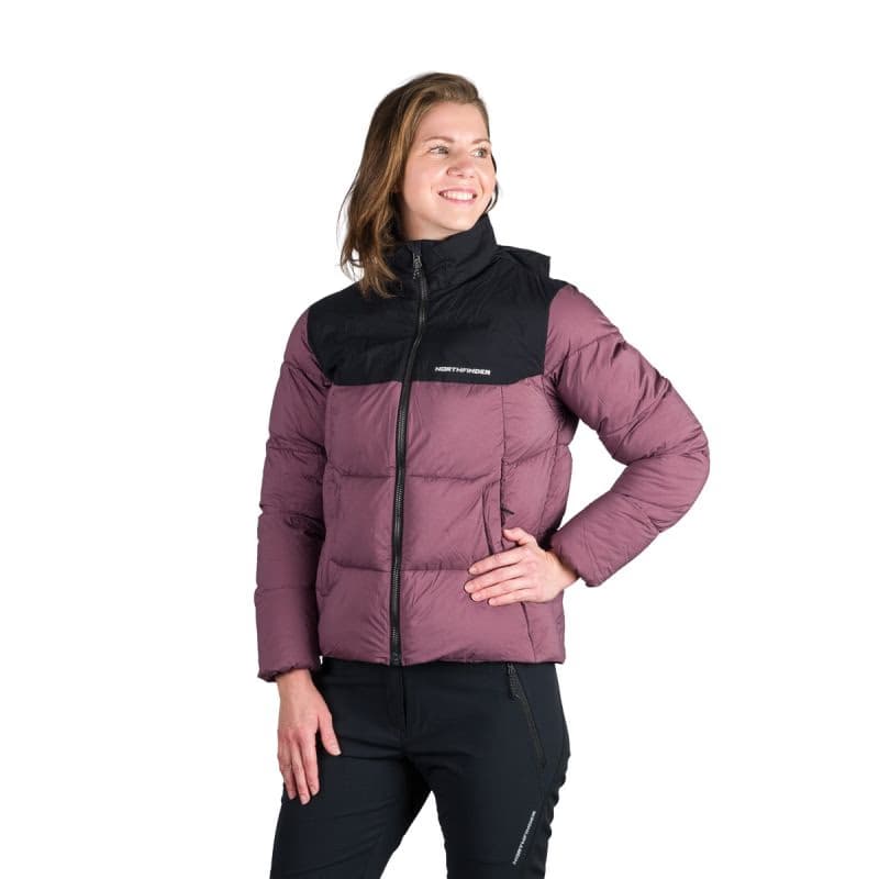 Dámska turistická bunda NORTHFINDER MINDI-676grapeblack 4