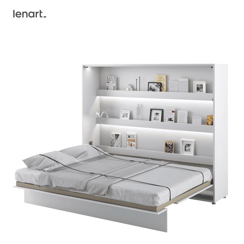 Dig-net nábytok Sklápacia posteľ Lenart BED CONCEPT BC-14 biela | 160 x 200 cm