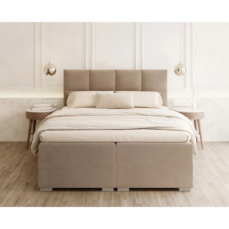 FDM Manželská posteľ PORTLAND Boxspring | Mouse 160 x 200 cm 2