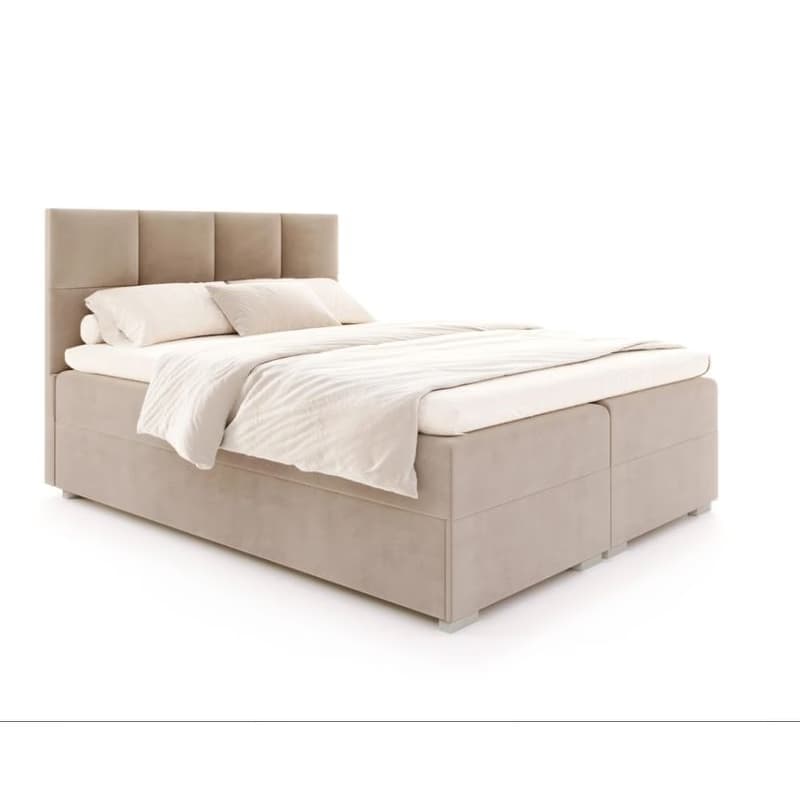 FDM Manželská posteľ PORTLAND Boxspring | Mouse 160 x 200 cm 5