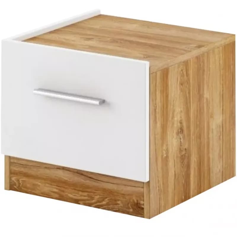 Lavý Nočný stolík DT-03L biely/dub styrling 1