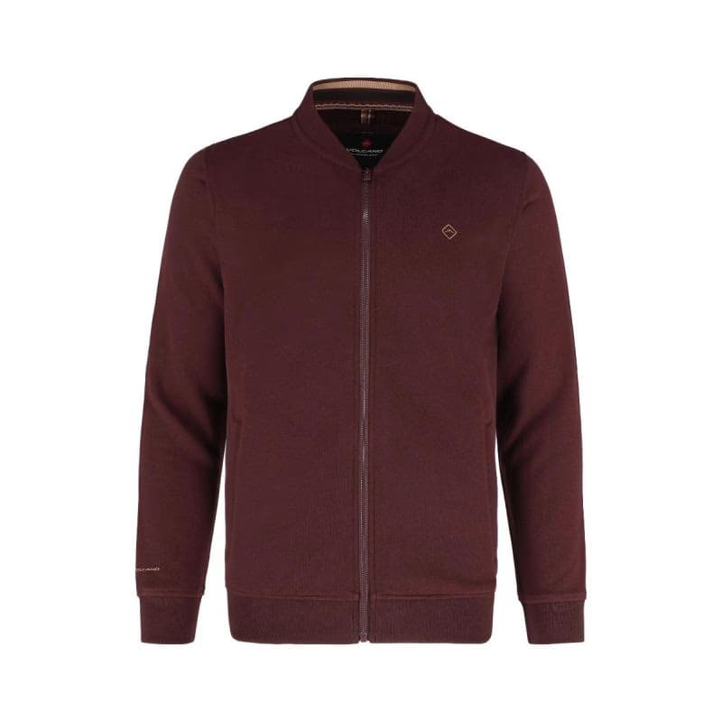 Pánska mikina so zipsom VOLCANO B-COLLEGE-403-BURGUNDY 4