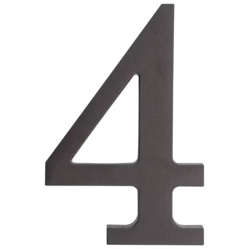 Čierna plastová číslica 4 1