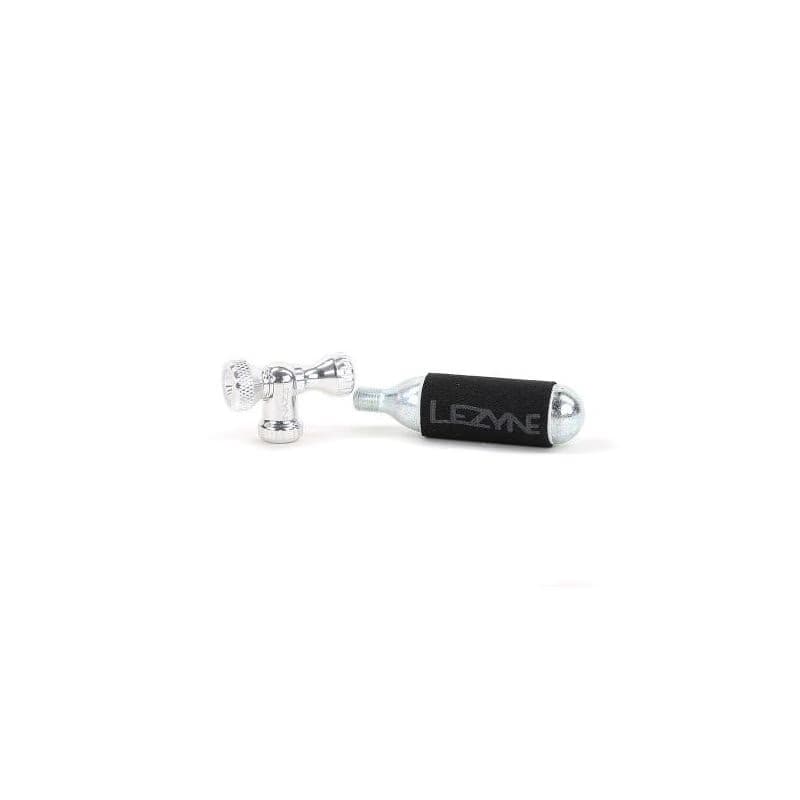 Pumpa na bicykel LEZYNE CONTROL DRIVE CO2 SILVER GLOSS WITH 25G CARTRIDGE 2