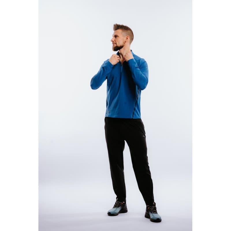Pánska bežecká mikina s 1 2 zipsom ANTA LS Tee-852215403-3-22_Q1-Titanium Blue 3